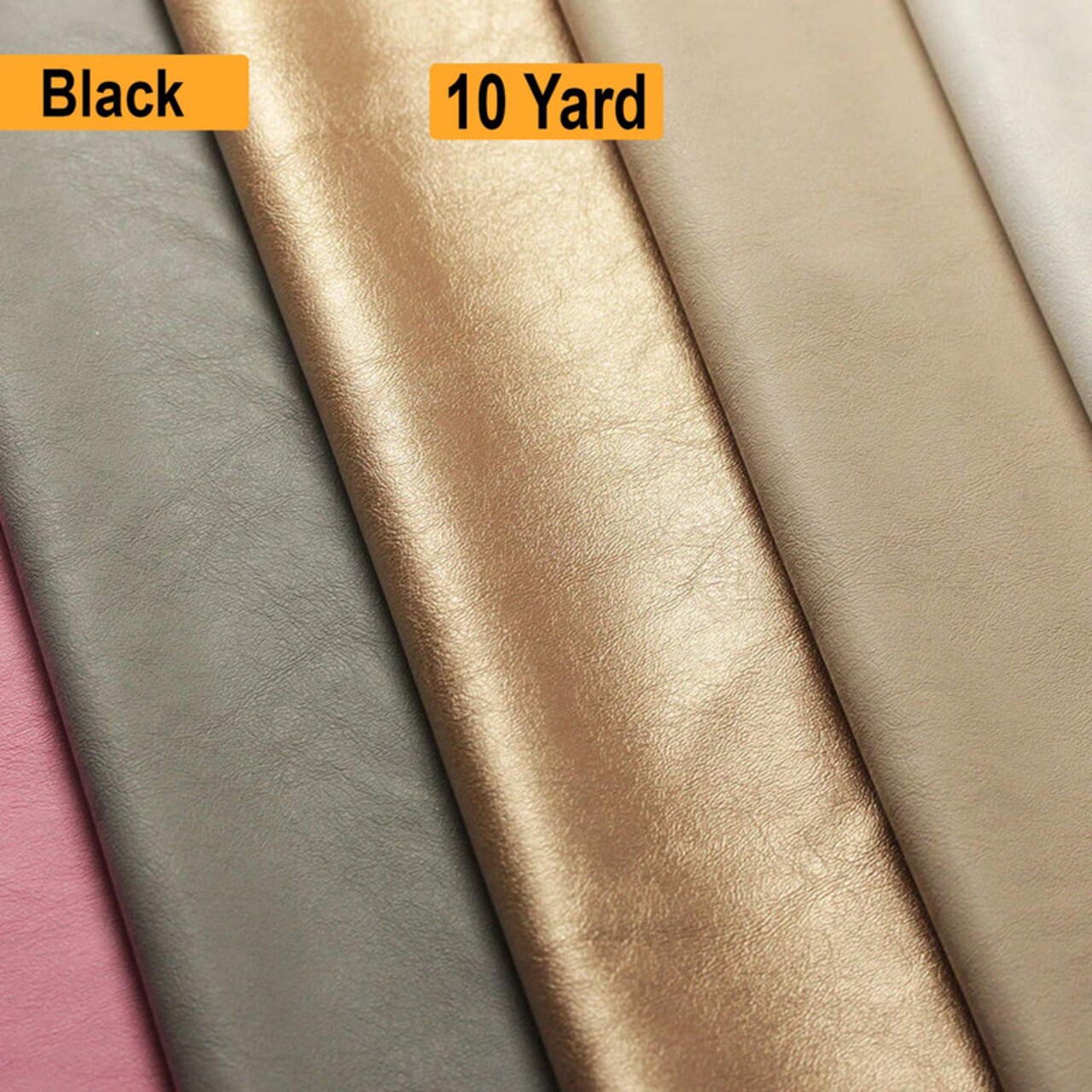 Ricco Leather High Quality Solid Leather Look Poly Fabric